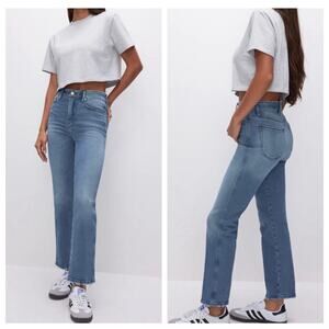 Good American Good Curve Straight Jeans High Waist Sz 6/28